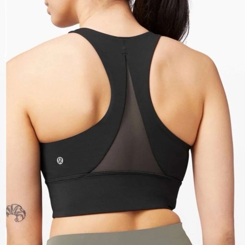 Lululemon Invigorate Bra Long Line Black Women's 6 Activewear